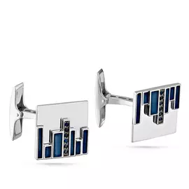 Запонки из серебра 17-157-7907