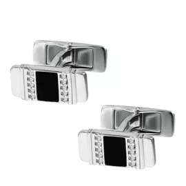 Запонки из серебра 94160034