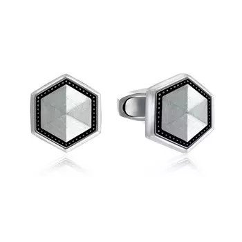 Запонки из серебра с эмалью 01Н050220Э