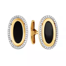 Запонки из золота KR0224CF_BO_OX_YG