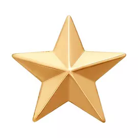 Значок из золота 040044