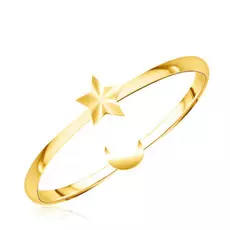 Золотое кольцо без вставки 55310076