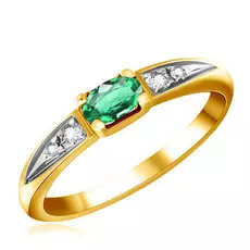 Золотое кольцо с изумрудом 2В00116-011