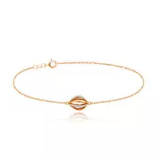 Золотой браслет с фианитами 01б111547