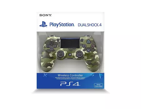 Беспроводной контроллер PlayStation DualShock 4 v2 "зеленый камуфляж"