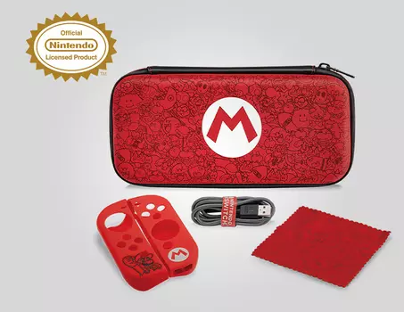 Чехол Nintendo Switch Mario Remix и набор аксессуаров