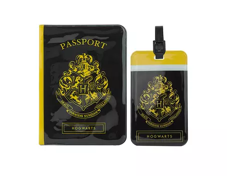 Дорожный набор Гарри Поттер Хогвартс (обложка для паспорта, бирка для чемодана)