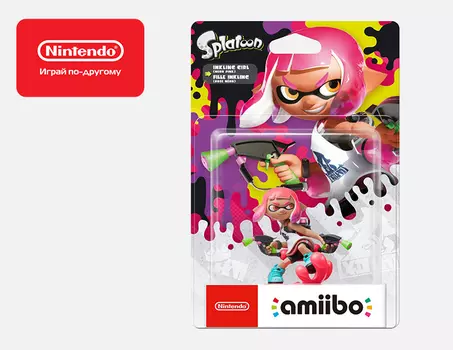 Фигурка amiibo Инклинг-девочка (неоново розовая) (коллекция Splatoon)