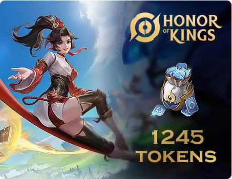 Игровая валюта Honor of Kings 1245 Tokens [Цифровая версия] (PC)