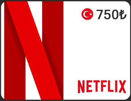Карта оплаты Netflix 750 TL Turkey [Цифровая версия] (PC)