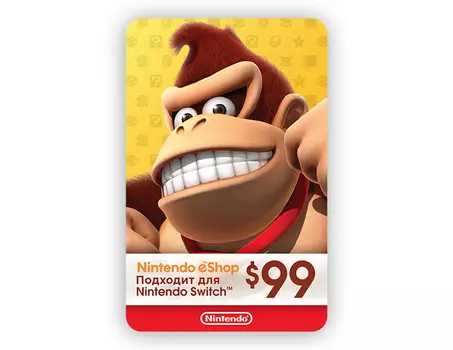 Карта оплаты Nintendo eShop 99 USD USA [Цифровая версия]