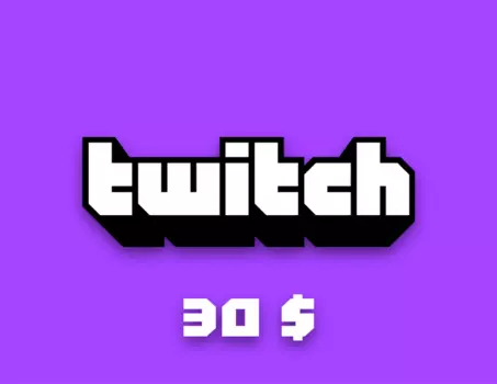 Карта оплаты Twitch 30 USD (USA) [Цифровая версия] (PC)