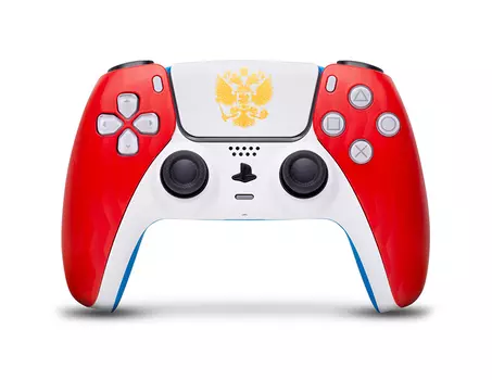 Кастомизированный беспроводной контроллер DualSense 5 "Сборная России"