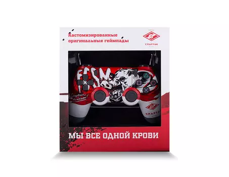 Кастомизированный беспроводной контроллер DualShock 4 "Спартак.Чемпион"