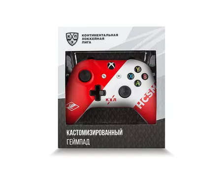 Кастомизированный беспроводной контроллер Xbox One КХЛ "Спартак"