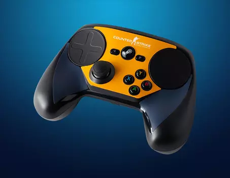 Комплект накладок CSGO Blue/Orange для Steam Controller