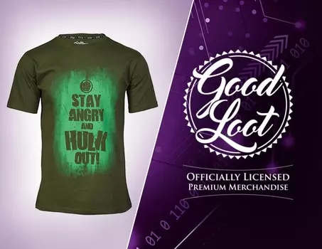 Мужская футболка Marvel AVAS Hulk Slogan (Размер S)