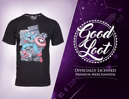 Мужская футболка Marvel MC Capt. Amer. Comics (Размер S)