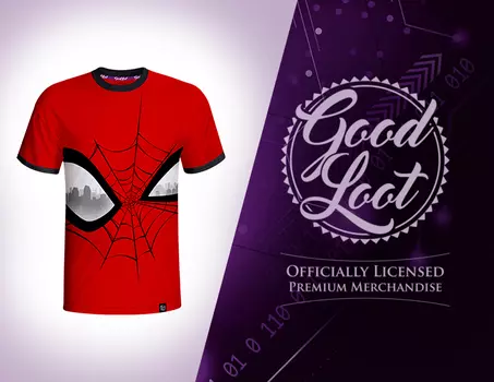 Мужская футболка Marvel Spiderman Big Eyes (Размер XL)