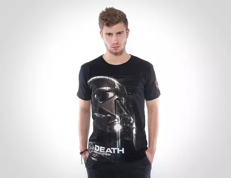 Мужская футболка Star Wars Death Trooper черная (Размер M)
