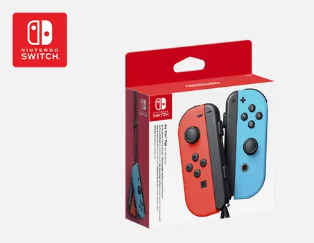 Набор - 2 контроллера Joy-Con (неоновый красный / неоновый синий)