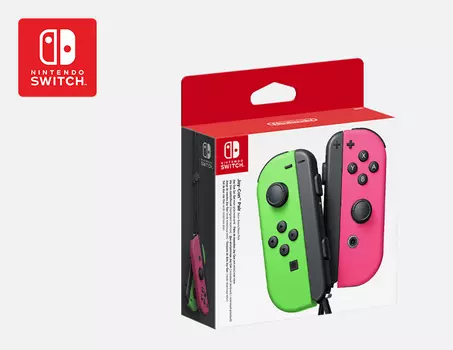 Набор - 2 Контроллера Joy-Con (неоновый зеленый и неоновый розовый)
