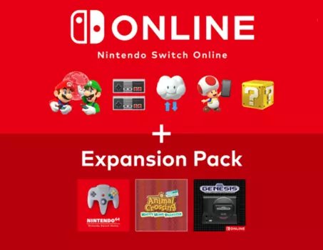 Nintendo Switch Online + Expansion Pack (Индивидуальное членство + Пакет расширения - 12 месяцев) (Цифровая версия) (EU)