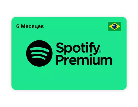 Подписка Spotify Premium на 6 месяцев (Brazil) [Цифровая версия] (PC)