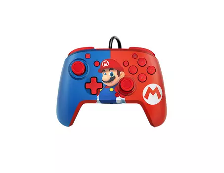 Проводной контроллер Faceoff Mario (Nintendo Switch)