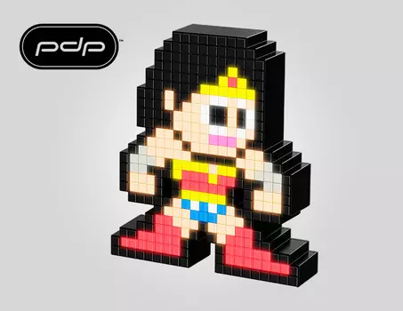 Светящаяся фигурка Pixel Pals: DC: Wonder Woman