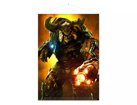 Тканевый постер Doom Cyber Demon