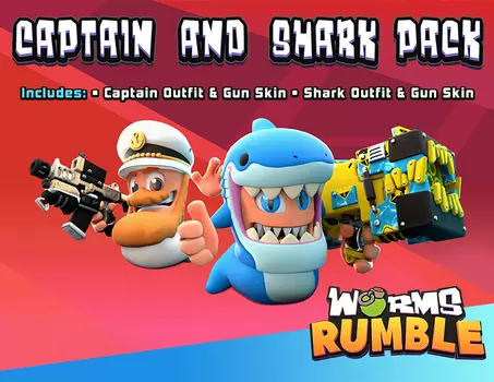 Worms Rumble - Captain & Shark Double Pack (PC)