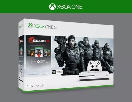 XBOX ONE S 1 ТБ + GEARS 5