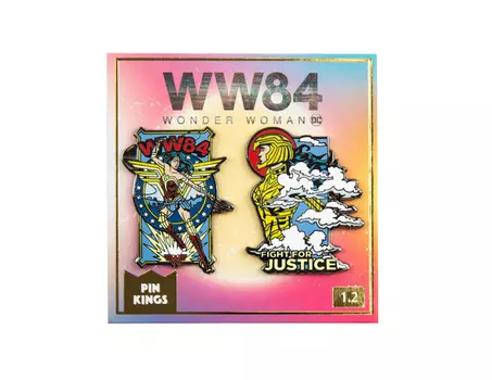 Значок Pin Kings DC Чудо-женщина 84 1.2 (набор из 2 шт.)