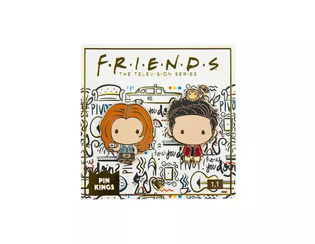 Значок Pin Kings Друзья 1.1 Рейчел и Росс (набор из 2 шт.)