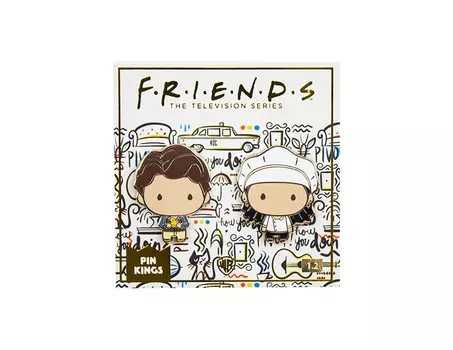 Значок Pin Kings Друзья 1.2 Моника и Чендлер (набор из 2 шт.)