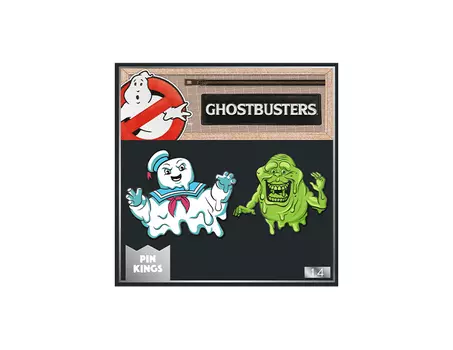 Значок Pin Kings Охотники за привидениями 1.4 Стэй Пафт и Лизун (набор из 2 шт.)