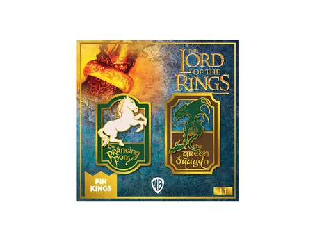 Значок Pin Kings Властелин колец 1.1 Пони и Дракон (набор из 2 шт.)