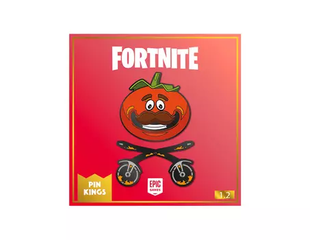Значок Pin Kings Fortnite 1.2 Tomatohead (набор из 2 шт.)
