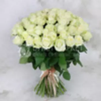 Букет из 101 белой розы - Аваланж