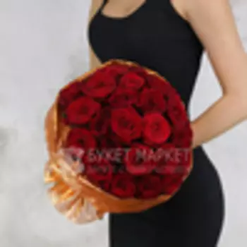 Букет из 25 красных роз