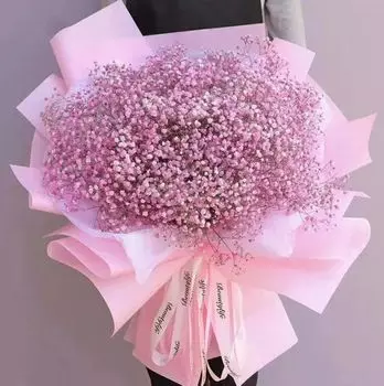 Букет Гигант из Розовой Гипсофилы
