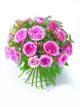 Букет из 21 пионовидной розы