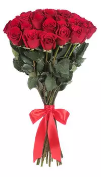 Букет из 25 Красных Роз 70см