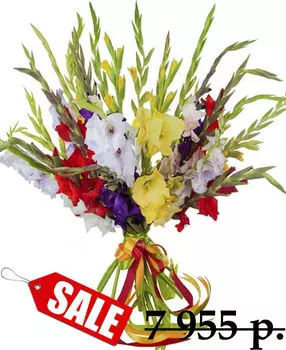 Букет из Гладиолусов MiX