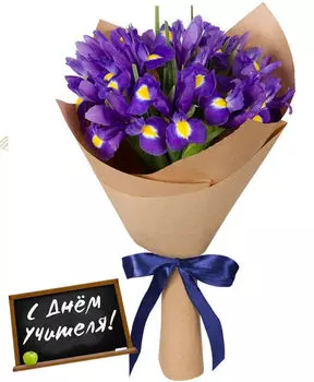 Букет из Ирисов в Крафте