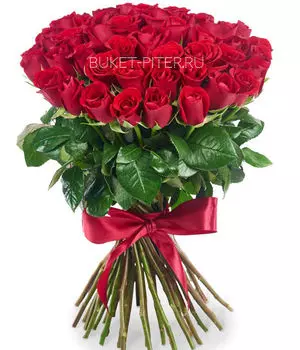 Букет из Красной розы Кения 35-40см