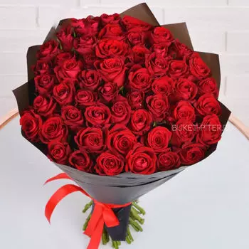 Букет Красных Роз в Матовой упаковке