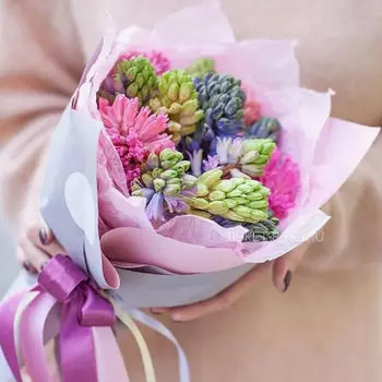 Букет Разноцветных Гиацинтов