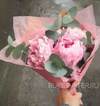 Букет Розовых Пионов №24